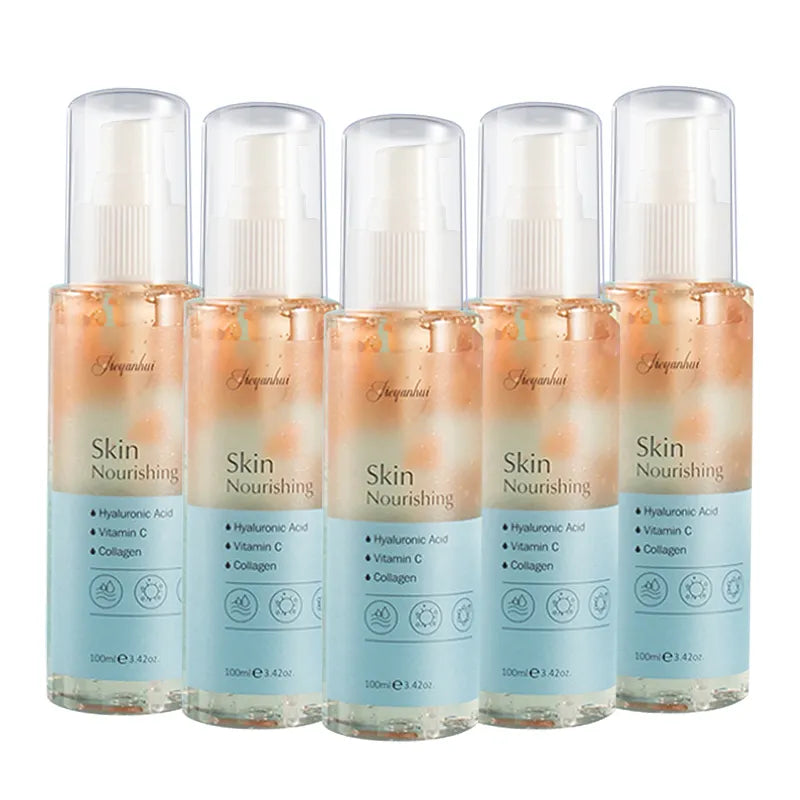 Sets of 2 Skin Nourishing Face Toner Mist, Hyaluronic Acid, Vitamin C and Collagen, 100 ml, Set of 5