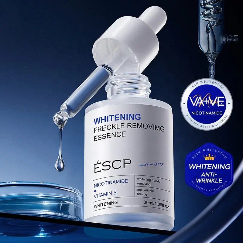 Sets of 3 ESCP Whitening Facial Essence, 30ml, Anti-Wrinkle Serum with Niacinamide, Vitamin E, Retinol