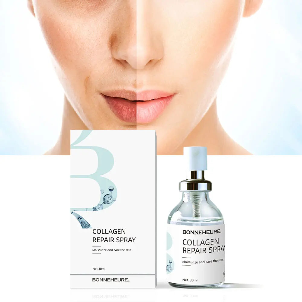 Sets of 2 Collagen Repair Spray, 30ml, Triple Collagen Formula, Silicone-Free Skin Barrier Protection, Anti-Aging Moisturizer