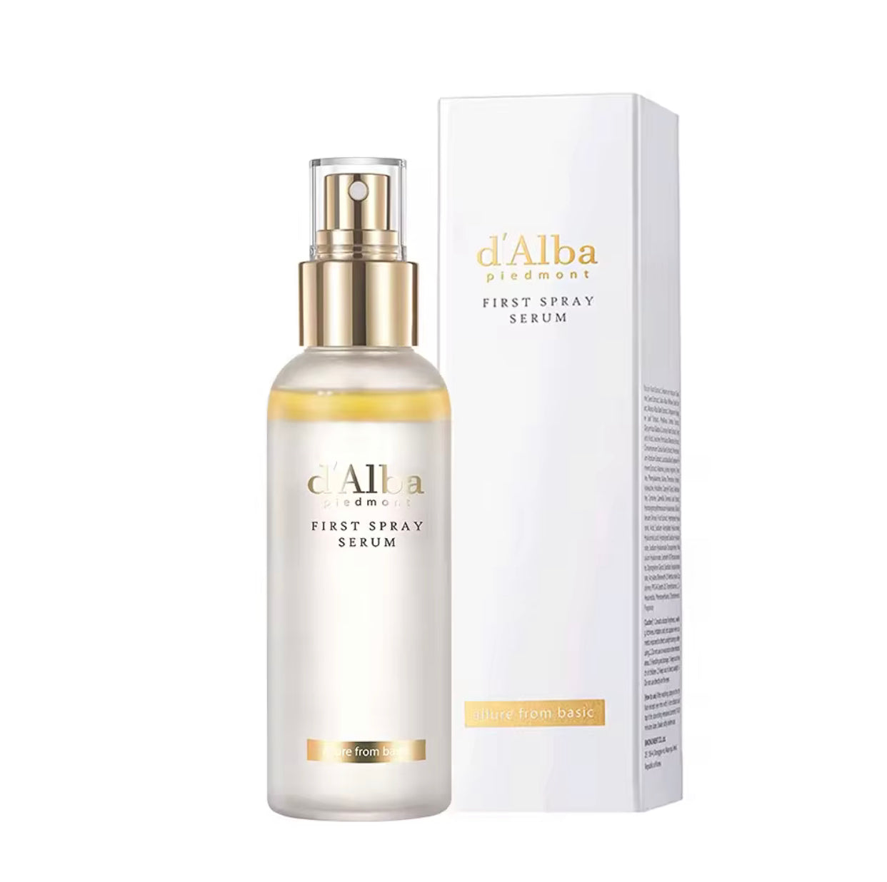 Sets of 3 D'Alba First Spray Serum, White Truffle Double Layer, Hydrating and Radiant Skin Face Mist