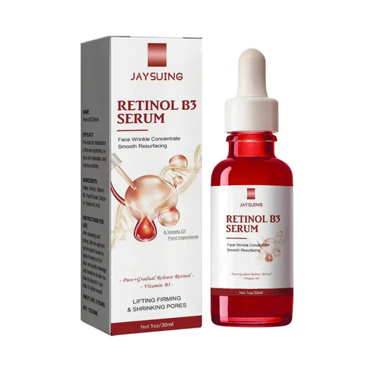 Sets of 4 JAYSUING Retinol B3 Face Serum, 30ml, Wrinkle Concentrate, Lifting Firming, Pore Shrinking