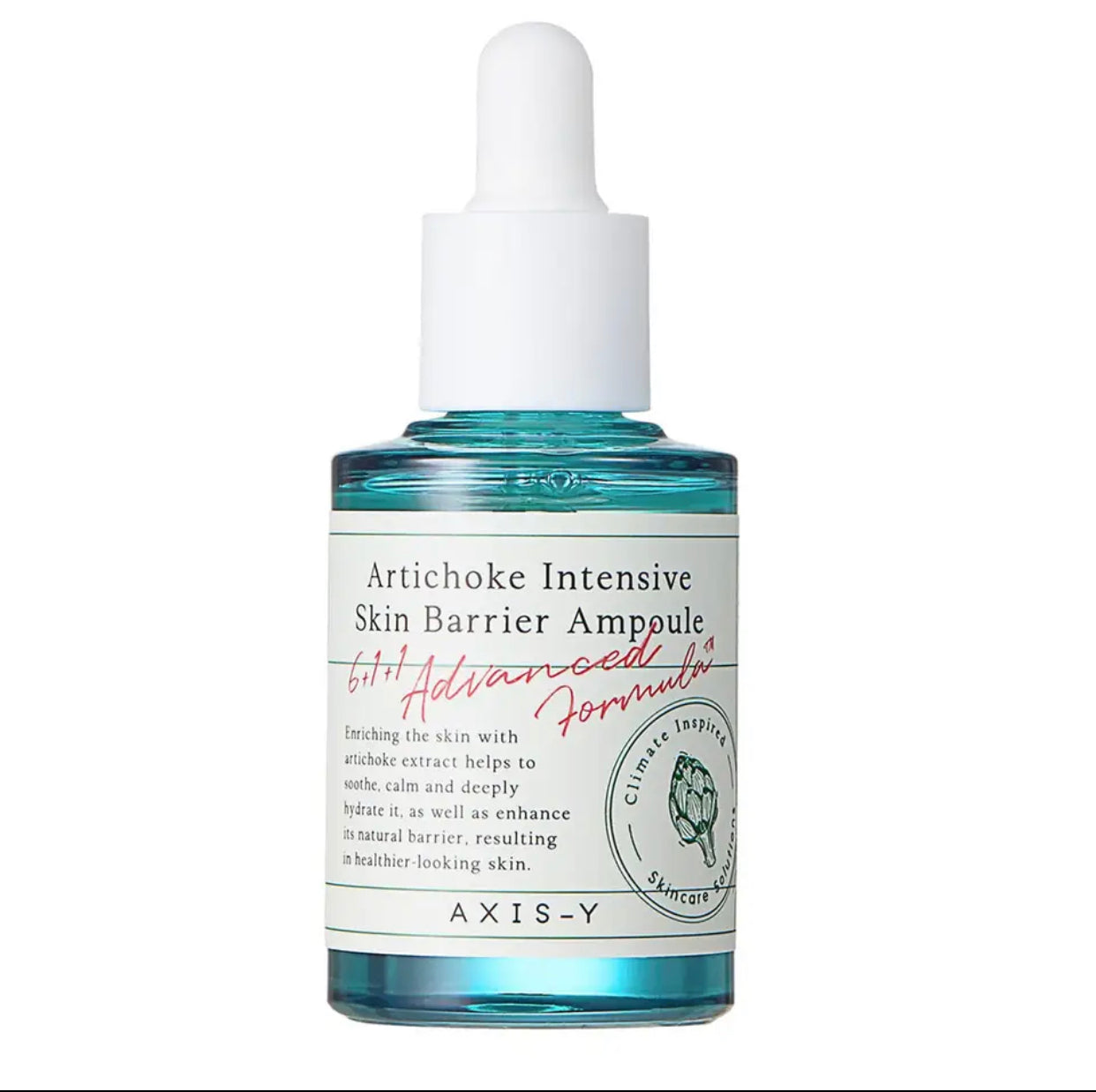 Sets of 2 AXIS-Y Artichoke Intensive Skin Barrier Ampoule, 30ml, Soothing Facial Serum with Centella Asiatica