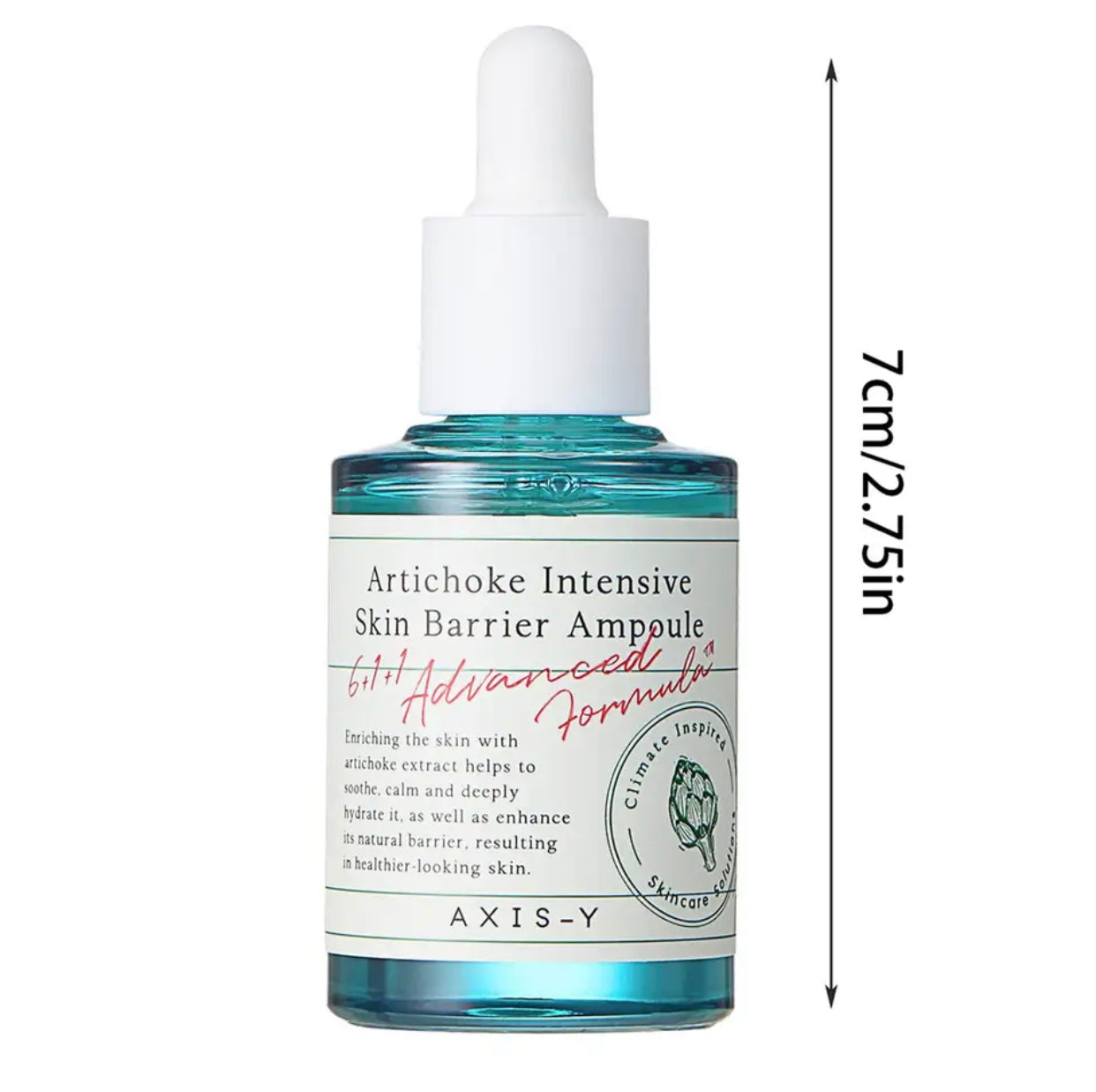 Sets of 2 AXIS-Y Artichoke Intensive Skin Barrier Ampoule, 30ml, Soothing Facial Serum with Centella Asiatica