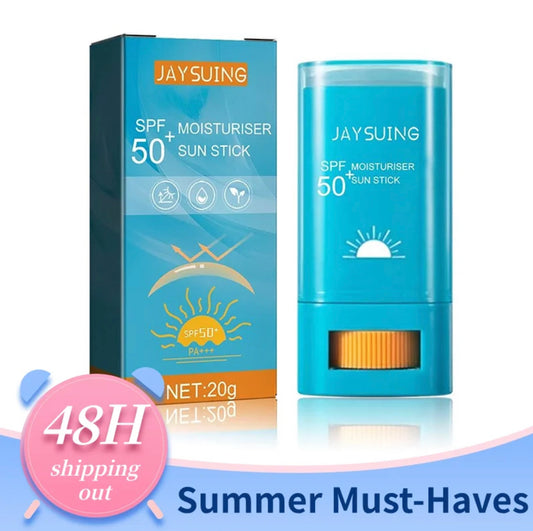 Sets of 3 JAYSUING Sun Stick SPF 50+, Moisturizing Sunscreen, 20g, UV Protection for All Skin Types