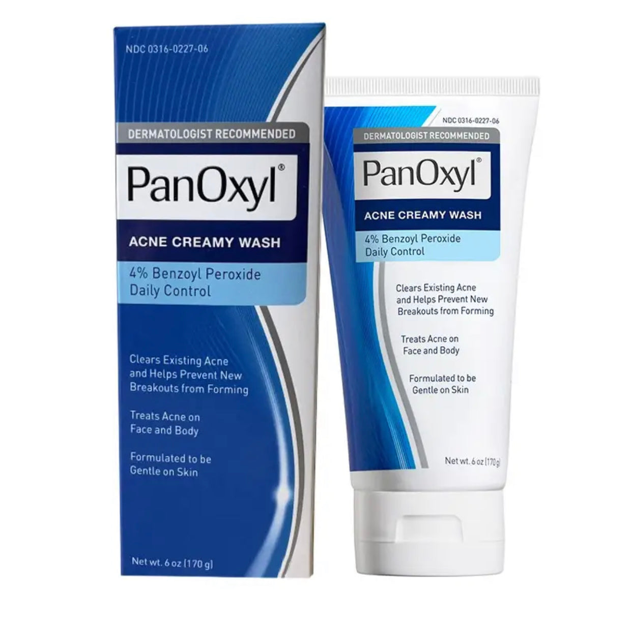 PanOxyl Acne Creamy Face Wash, 4% Benzoyl Peroxide, 170g