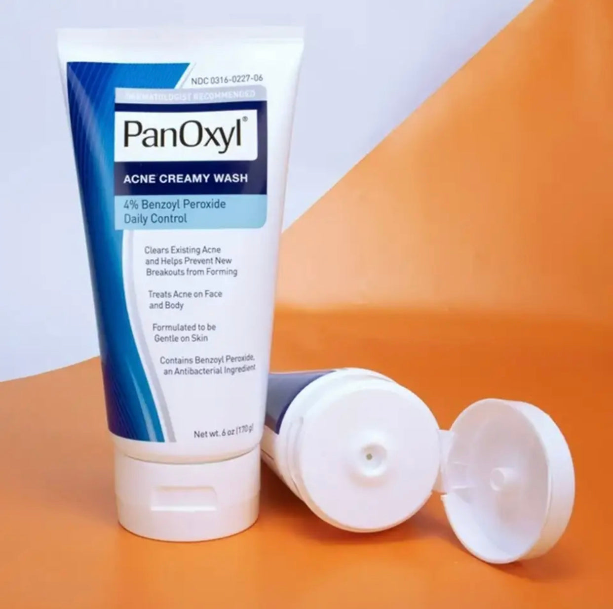 PanOxyl Acne Creamy Face Wash, 4% Benzoyl Peroxide, 170g