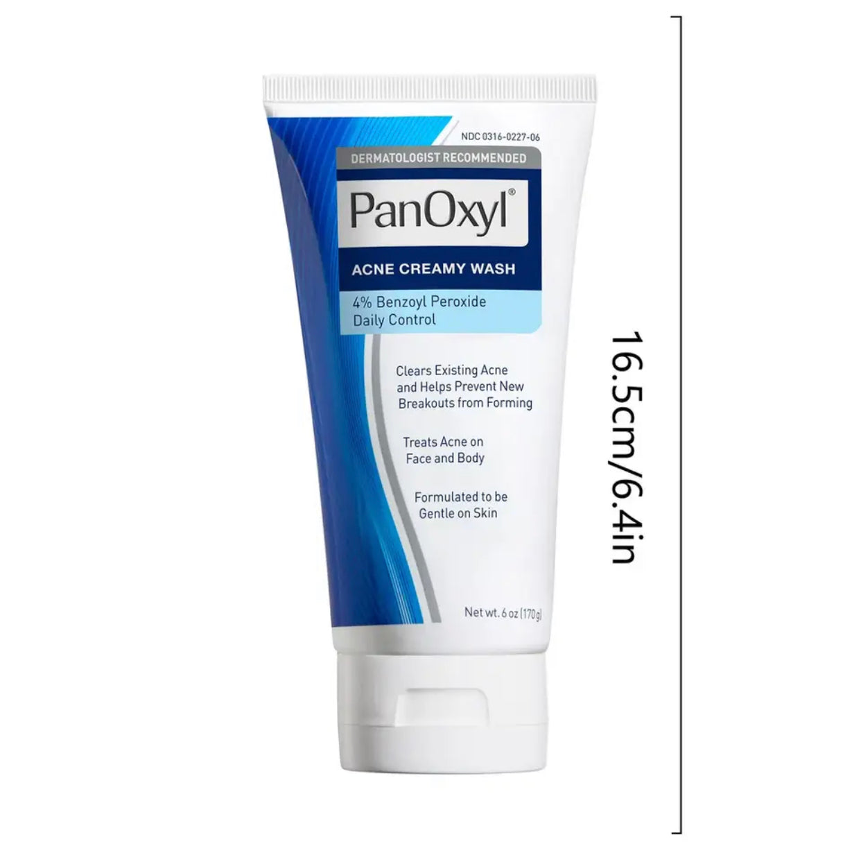 PanOxyl Acne Creamy Face Wash, 4% Benzoyl Peroxide, 170g