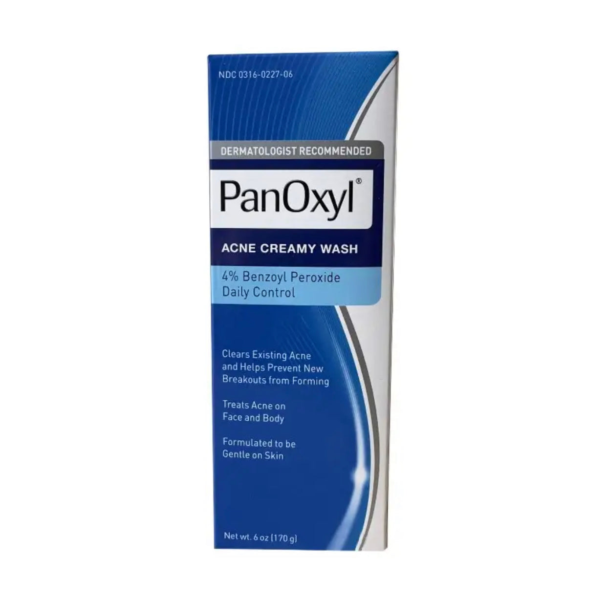 PanOxyl Acne Creamy Face Wash, 4% Benzoyl Peroxide, 170g