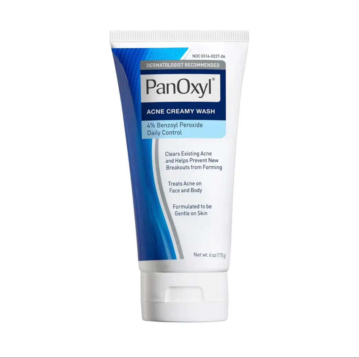 PanOxyl Acne Creamy Face Wash, 4% Benzoyl Peroxide, 170g