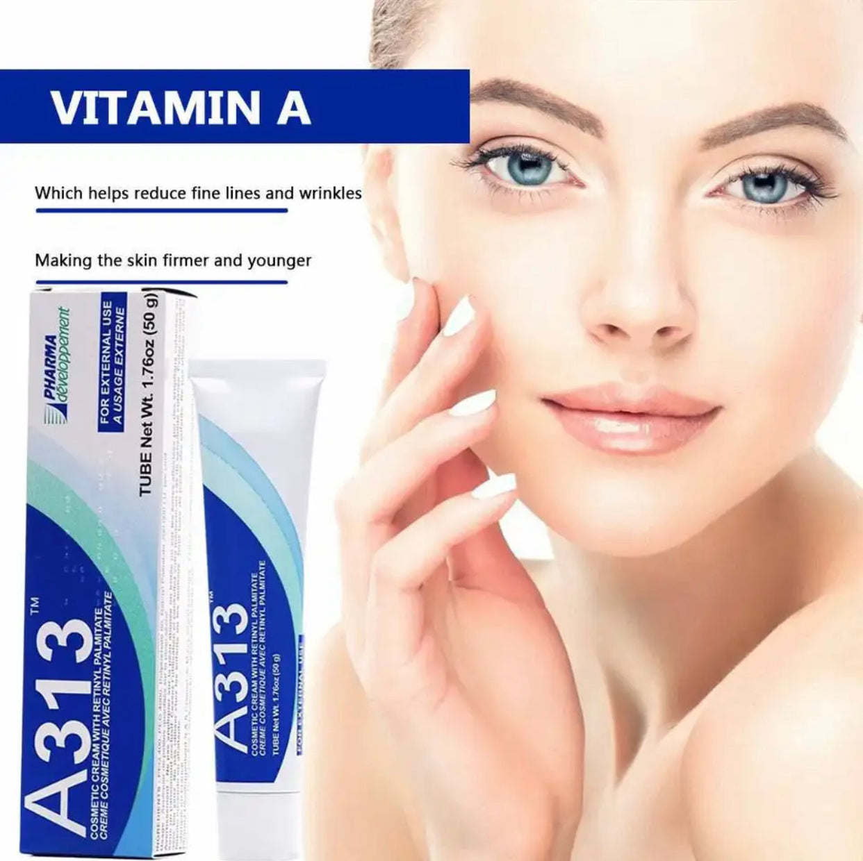 Sets of 2 A313 Retinol Vitamin A Facial Night Cream, 50g, Anti-Aging Moisturizer