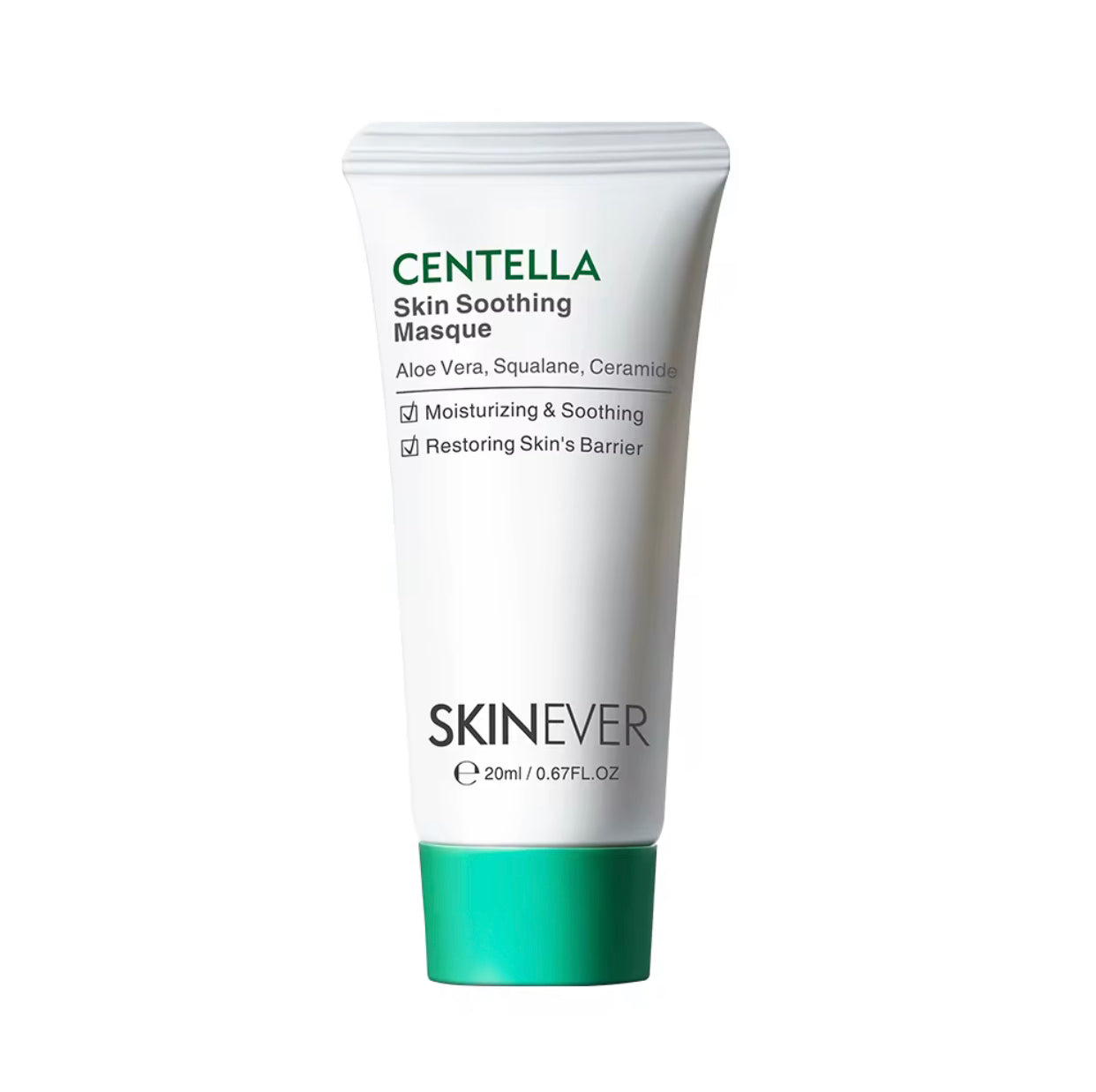 Sets of 10 SKINEVER Centella Skin Soothing Masque, Moisturizing Face Mask with Aloe Vera and Ceramide, 20ml