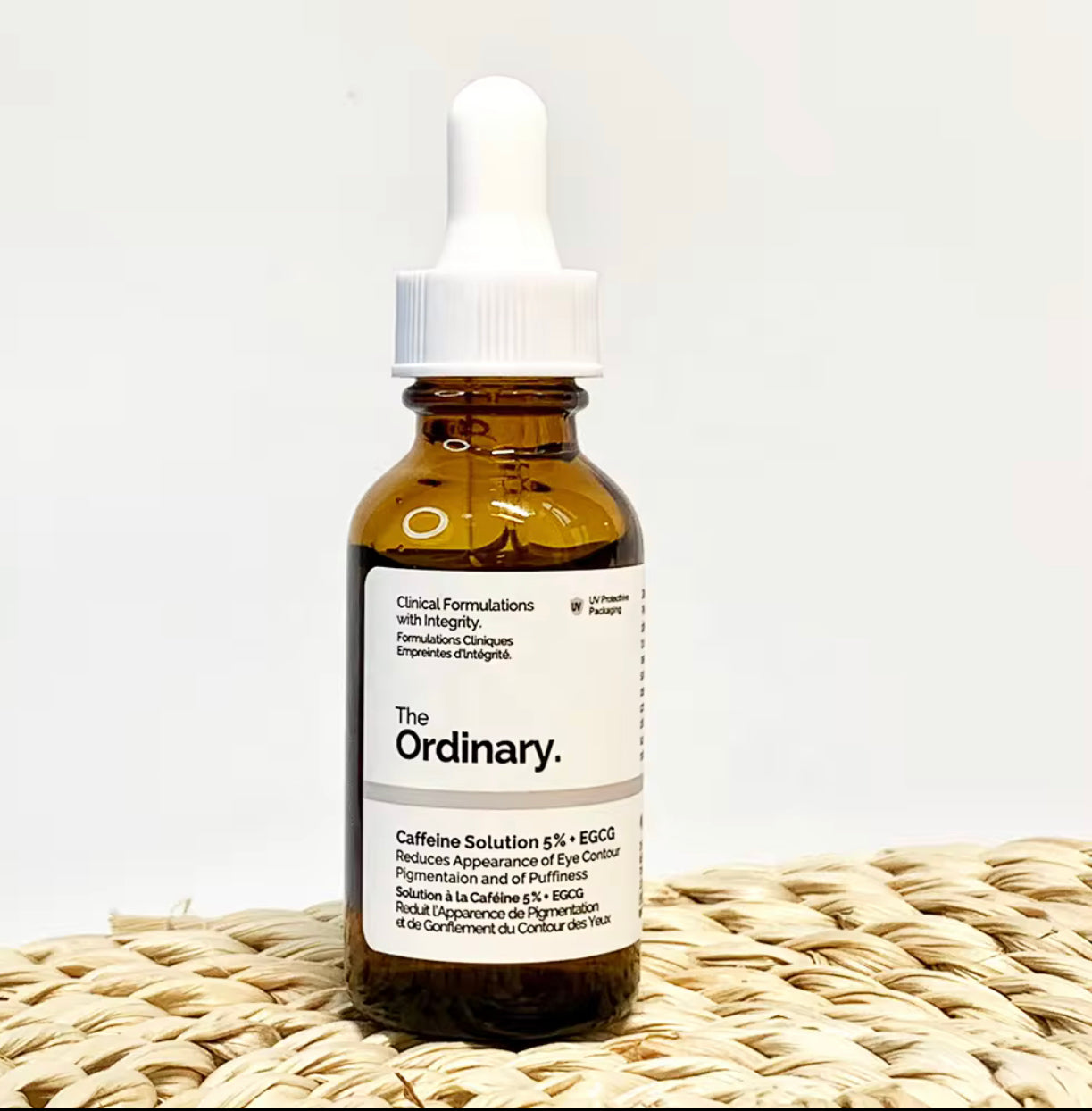 Sets of 3 The Ordinary Caffeine Solution 5% + EGCG, 30 mL Eye Serum, Reduces Eye Contour Pigmentation and Puffiness